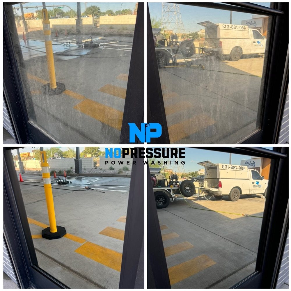 Streak-free cleaned windows